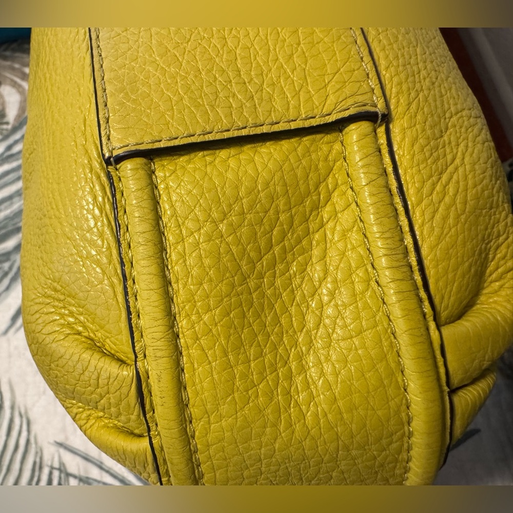 Coach Yellow Leather Shoulder Bag - Picture 8 of 11